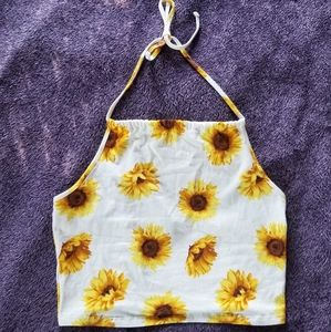 Sunflower Halter Top